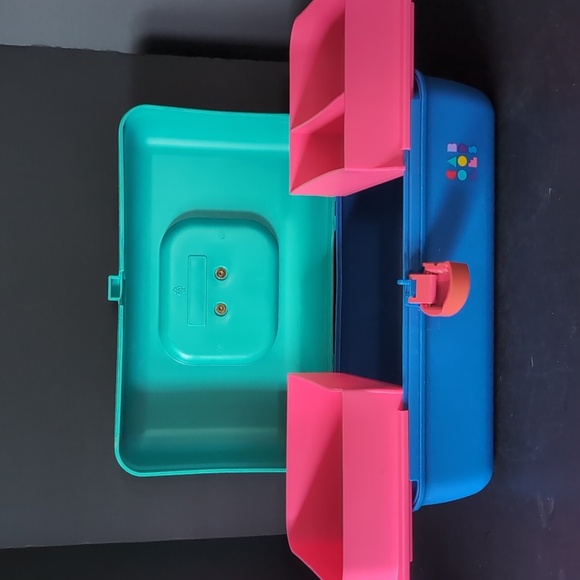 VGT 1980s Caboodles Lot Of 3 Blue/Green Travel Makeup Cases. - Picture 5 of 13